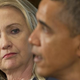 Hillary Clinton and President Barack Obama
Saul Loeb/Getty Images